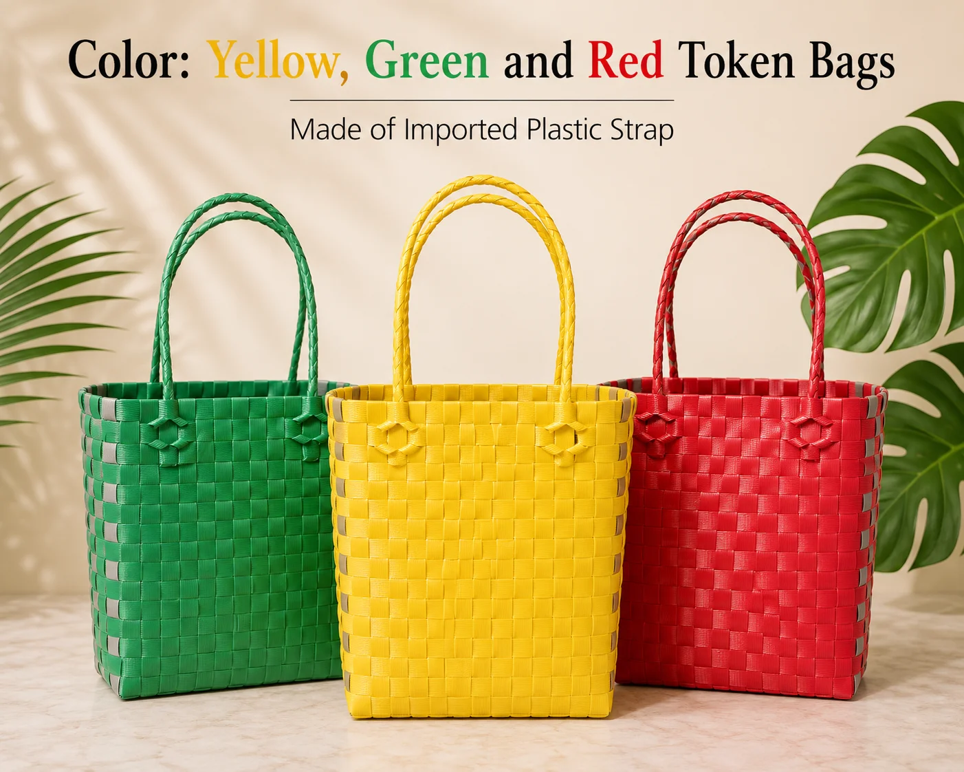 Fashion Token Bag (Yellow, Green and Red)