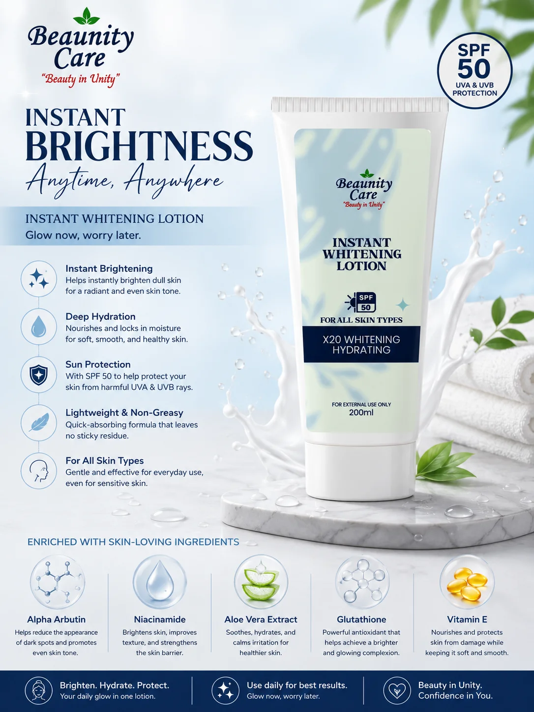 Instant Whitening Lotion 200ml