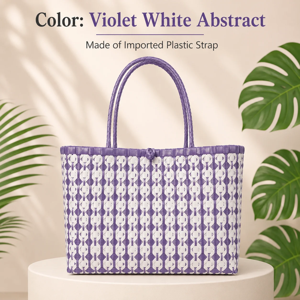 Fashion Bayong (Violet White Abstract)