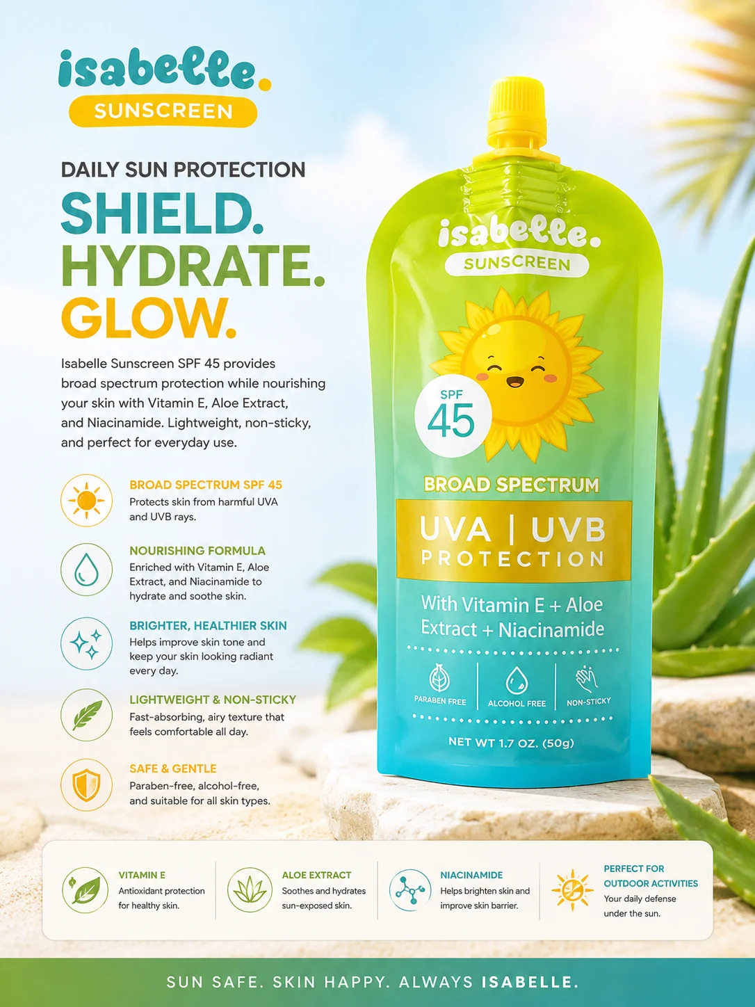 Isabelle Sunscreen 50g