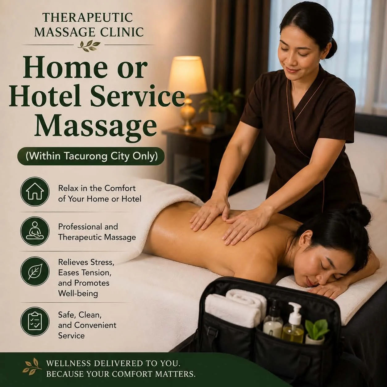 Home or Hotel Service Massage (Within Tacurong City Only)